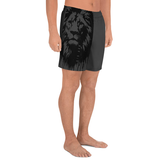 Graffiti Lion of Judah Men's Recycled Athletic Shorts by Raul Anthony Monge