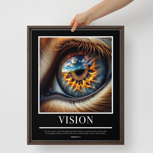 Vision Framed Canvas by Raul Anthony Monge