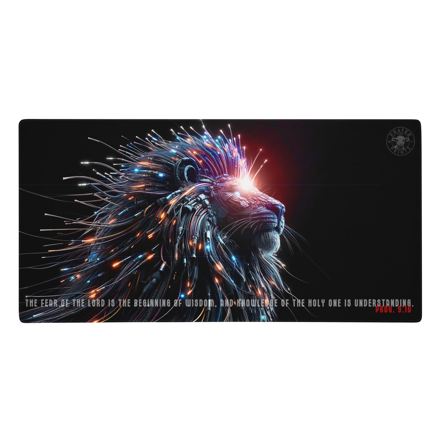 Digital Lion of Judah Gaming Computer Mouse Pad by Raul Anthony Monge, Computer Pad