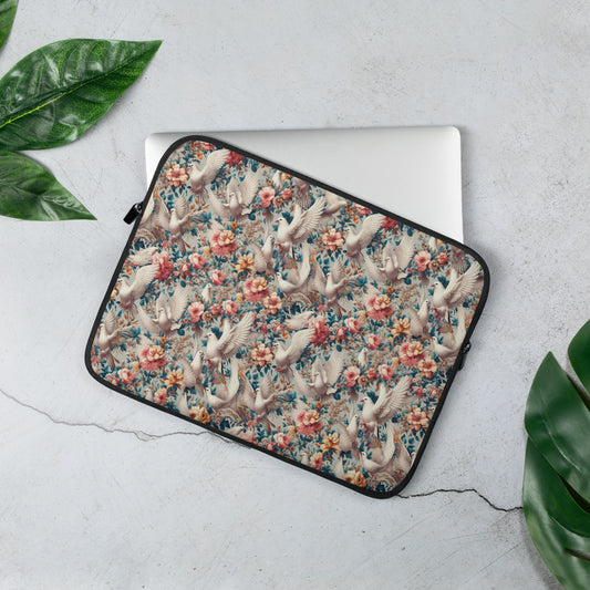 Doves of Peace Laptop Sleeve by Raul Anthony Monge