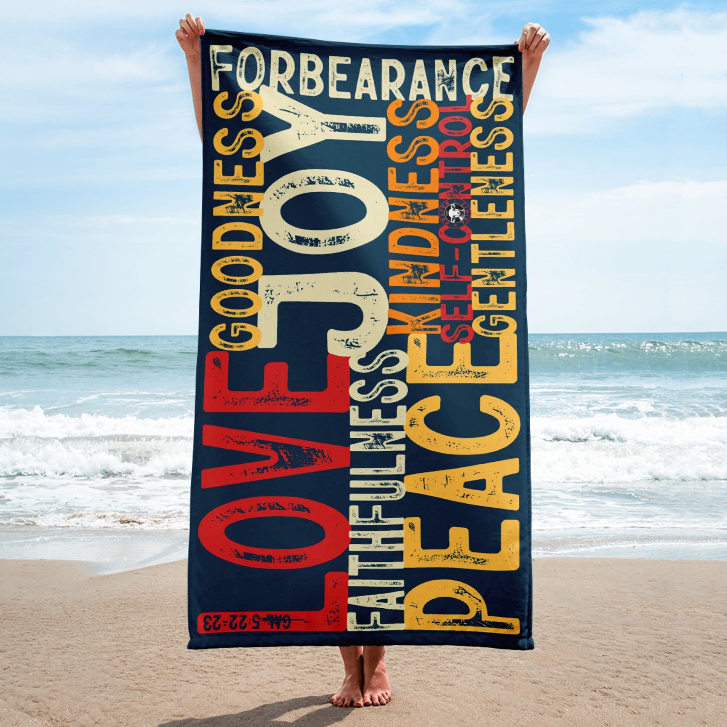 Fruits of the Spirit Beach Towel by Raul Anthony Monge